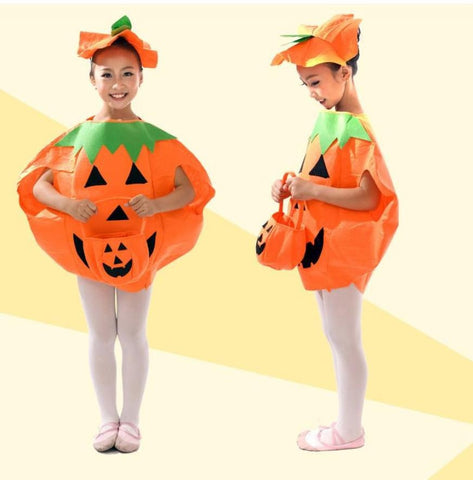 New Party Supplies Cosplay Halloween Pumpkin Costume Adult Child Clothes hat suit  Family Halloween
