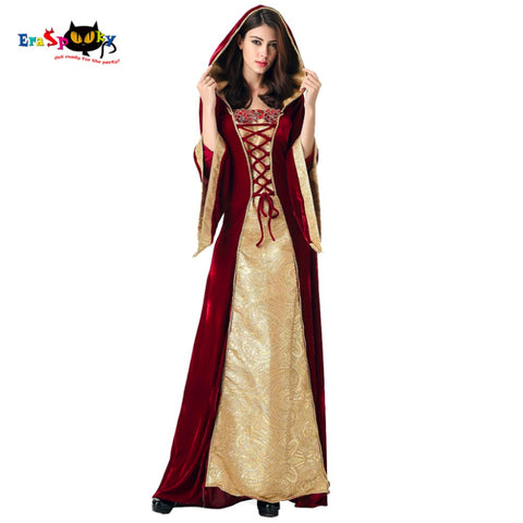 Medieval Dress Robe Women Renaissance Dress Princess Queen Costume Velvet Court Maid Vintage Gown Vampire Halloween Costume
