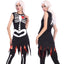 Halloween Horrific Skull Pattern Costume Adult Ghost Cosplay Costume Set